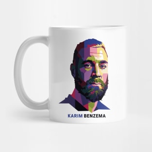 Benzema Pop Art Portrait Mug